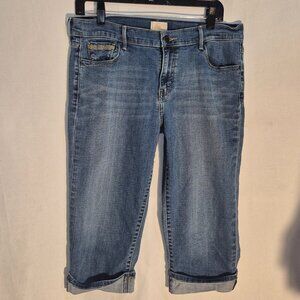 Levi 515 Cropped capri jeans with 2" cuff, 32" waist